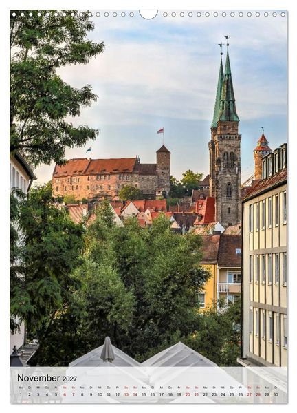 Produktbild: N&uuml;rnberg in Hochformat (Wandkalender 2027 DIN A3 hoch), CALVENDO Monatskalender