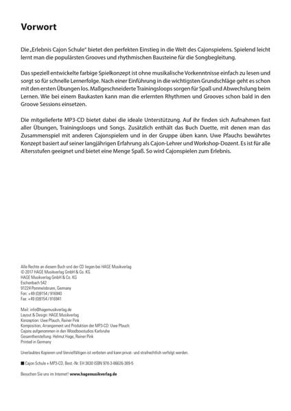 Produktbild: Erlebnis Cajon Schule (mit MP3-CD)