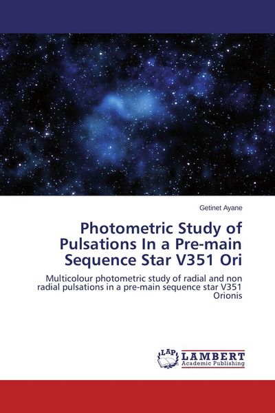 Produktbild: Photometric Study of Pulsations In a Pre-main Sequence Star V351 Ori