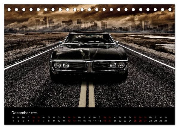 Produktbild: American Automobile (Tischkalender 2026 DIN A5 quer), CALVENDO Monatskalender