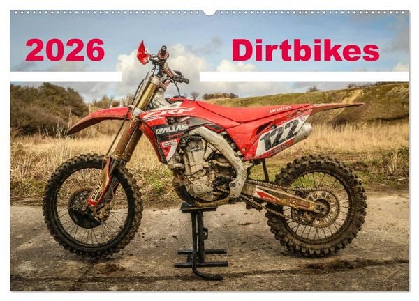 Dirtbikes 2026 (Wandkalender 2026 DIN A2 quer), CALVENDO Monatskalender