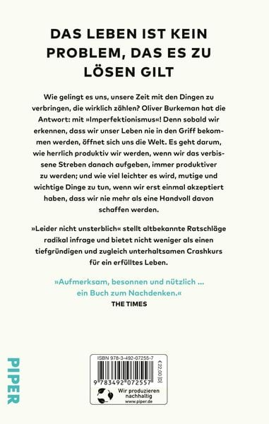 Produktbild: Leider nicht unsterblich