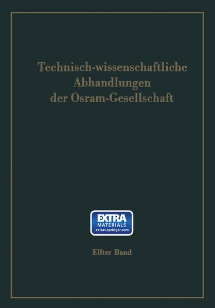 Produktbild: Technisch-wissenschaftliche Abhandlungen der Osram-Gesellschaft