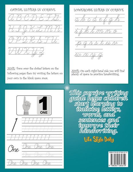 Produktbild: Cursive Workbook for Kids ages 8-12