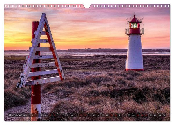 Produktbild: Sylt - Farbige Momente (Wandkalender 2026 DIN A3 quer), CALVENDO Monatskalender