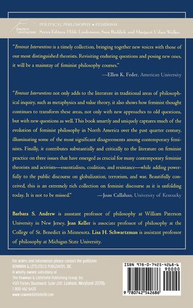 Produktbild: Feminist Interventions in Ethics and Politics