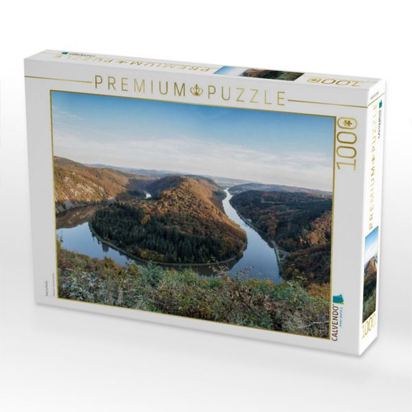 Produktbild: CALVENDO Puzzle Saarschleife | 1000 Teile Lege-Gr&ouml;&szlig;e 64x48cm Foto-Puzzle f&uuml;r gl&uuml;ckliche Stunden