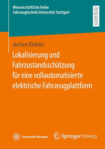Produktbild: Lokalisierung und Fahrzustandssch&auml;tzung f&uuml;r eine vollautomatisierte elektrische Fahrzeugplattform