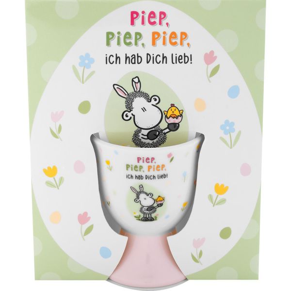 Eierbecher Motiv 'Piep, piep, piep, ich hab Dich lieb!'