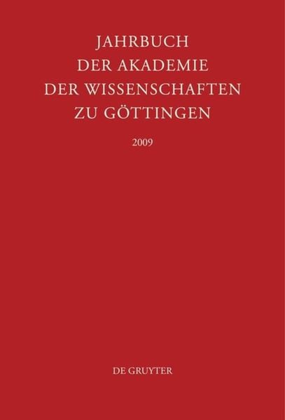 Produktbild: Jahrbuch der G&ouml;ttinger Akademie der Wissenschaften / 2009
