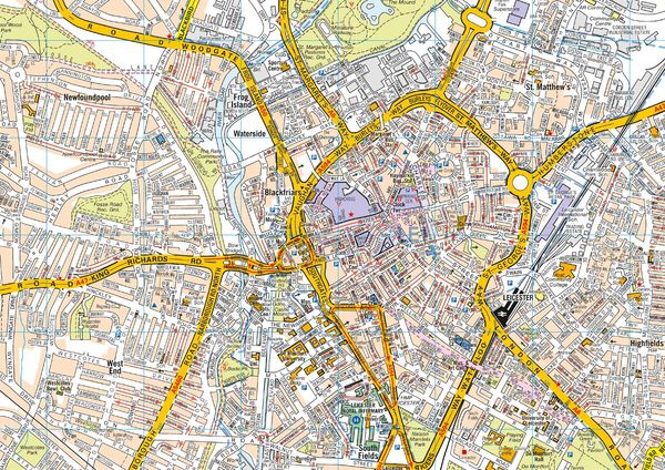 Produktbild: Leicester Pocket Street Map