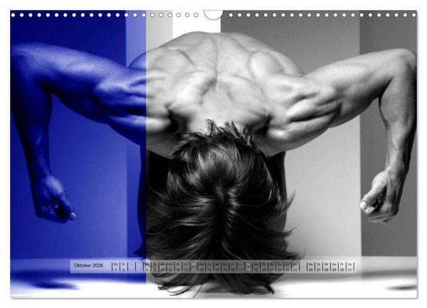 Produktbild: Naked men behind the colors &ndash; &Auml;sthetische Aktfotografien (Wandkalender 2026 DIN A3 quer), CALVENDO Monatskalender