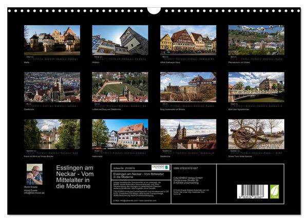 Produktbild: Esslingen am Neckar - Vom Mittelalter in die Moderne (Wandkalender 2026 DIN A3 quer), CALVENDO Monatskalender