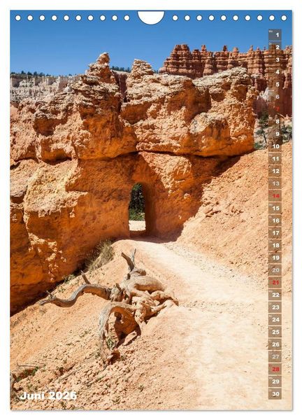 Produktbild: ARIZONA UND UTAH Rote Felsen (Wandkalender 2026 DIN A4 hoch), CALVENDO Monatskalender
