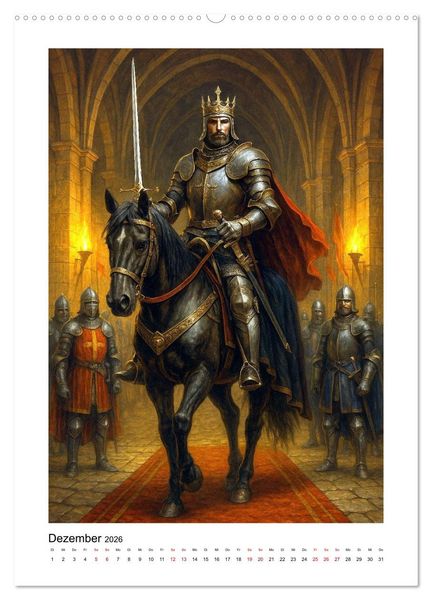 Produktbild: Ritter - Ehrenm&auml;nner (hochwertiger Premium Wandkalender 2026 DIN A2 hoch), Kunstdruck in Hochglanz