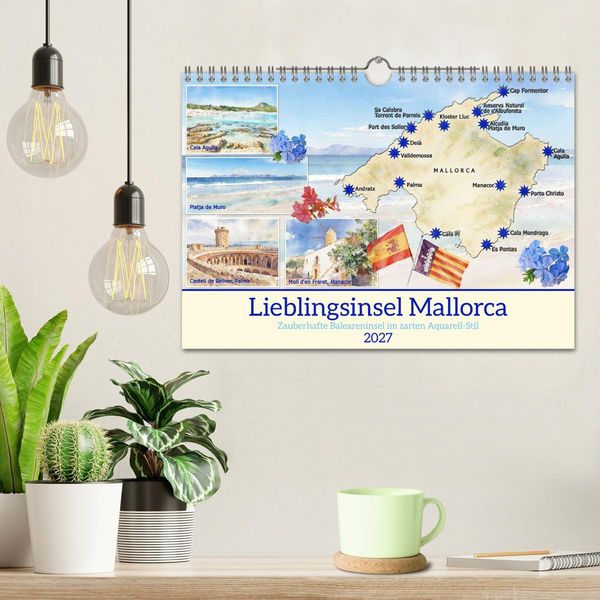 Produktbild: Lieblingsinsel Mallorca (Wandkalender 2027 DIN A4 quer), CALVENDO Monatskalender