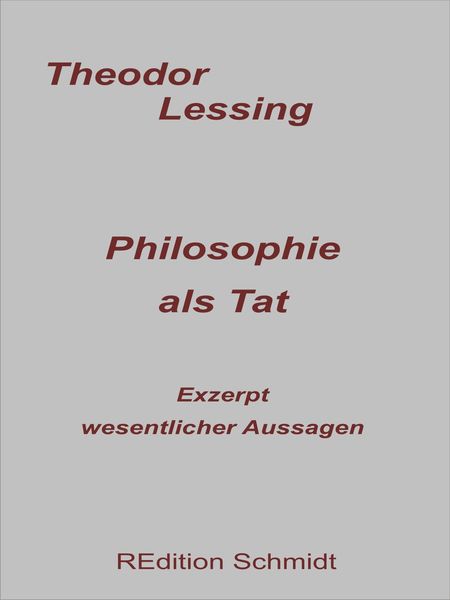 Produktbild: Philosophie als Tat