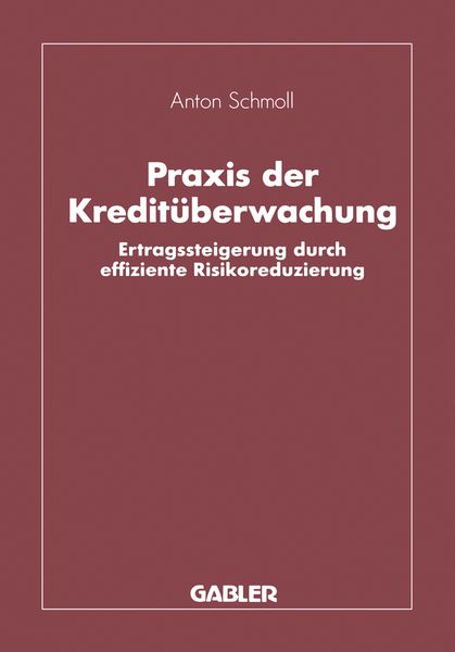 Produktbild: Praxis der Kredit&uuml;berwachung
