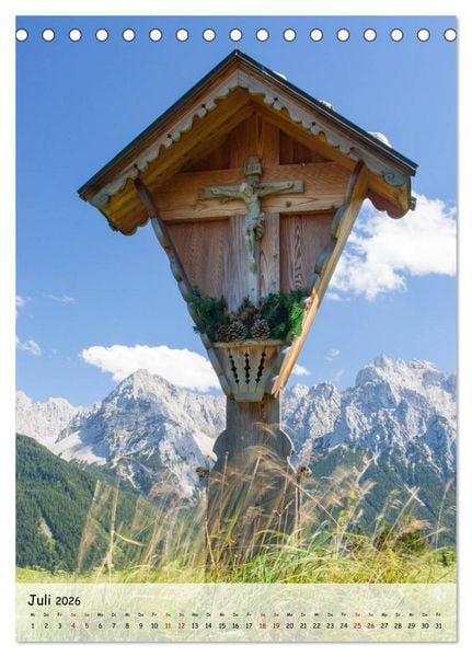 Produktbild: Feldkreuze im bayerischen Oberland (Tischkalender 2026 DIN A5 hoch), CALVENDO Monatskalender