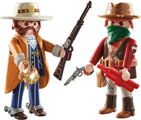 Produktbild: PLAYMOBIL 71508 DuoPack Bandit und Sheriff