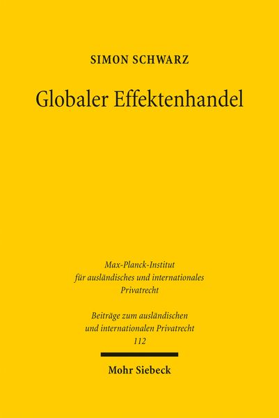 Produktbild: Globaler Effektenhandel