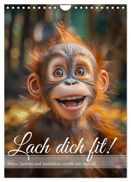 Produktbild: Lach Dich fit ! (Wandkalender 2026 DIN A4 hoch), CALVENDO Monatskalender