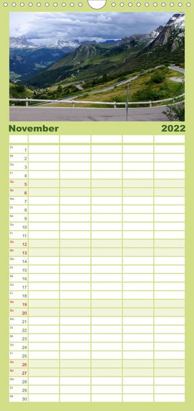 Produktbild: Familienplaner S&uuml;dtirol 2022 (Wandkalender 2022 , 21 cm x 45 cm, hoch)