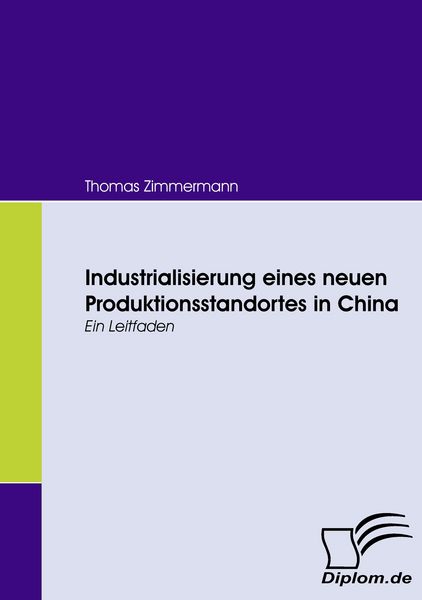 Produktbild: Industrialisierung eines neuen Produktionsstandortes in China