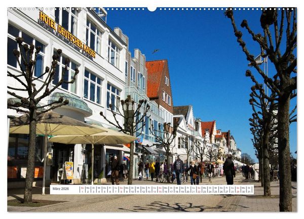Produktbild: Travem&uuml;nde in der L&uuml;becker Bucht (hochwertiger Premium Wandkalender 2026 DIN A2 quer), Kunstdruck in Hochglanz