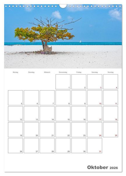 Produktbild: Sansibar - Reiseplaner (Wandkalender 2026 DIN A3 hoch), CALVENDO Monatskalender