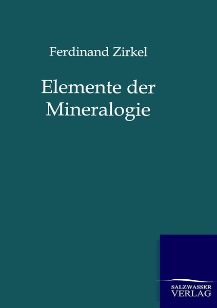 Produktbild: Elemente der Mineralogie