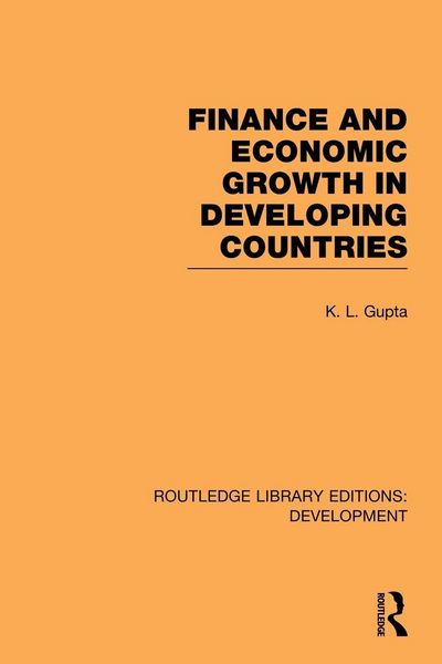 Produktbild: Finance and Economic Growth in Developing Countries