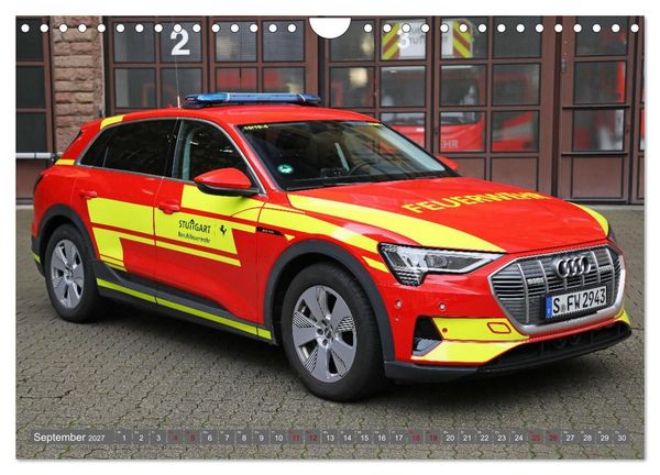 Produktbild: Einsatzfahrzeuge der Feuerwehr Stuttgart (Wandkalender 2027 DIN A4 quer), CALVENDO Monatskalender