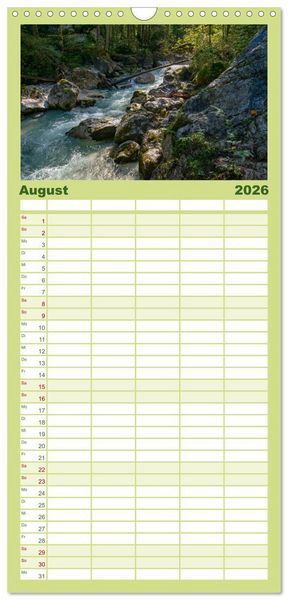 Produktbild: Familienplaner 2026 - Rund um den Hintersee und Zauberwald mit 5 Spalten (Wandkalender, 21 x 45 cm) CALVENDO