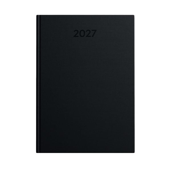 Produktbild: Idena Buchkalender 2027 Basic schwarz DIN A5 320 Seiten