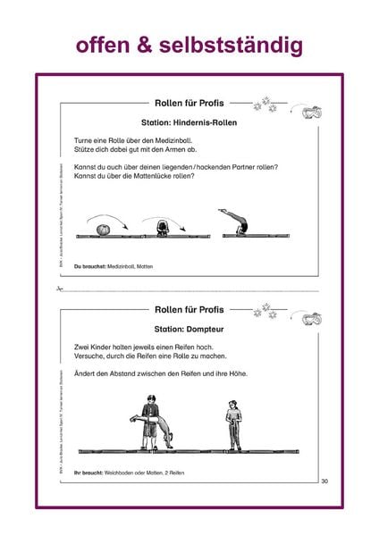 Produktbild: Lernzirkel Sport IV: Turnen lernen an Stationen