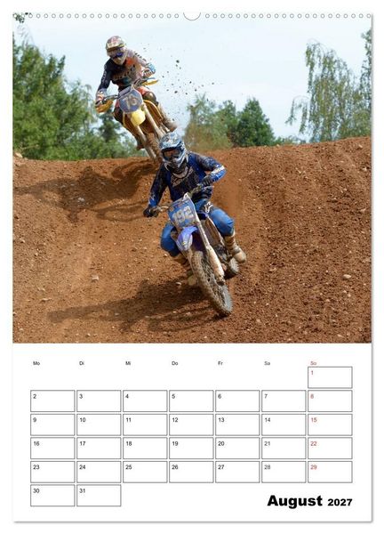 Produktbild: Motocross Terminplaner (hochwertiger Premium Wandkalender 2027 DIN A2 hoch), Kunstdruck in Hochglanz