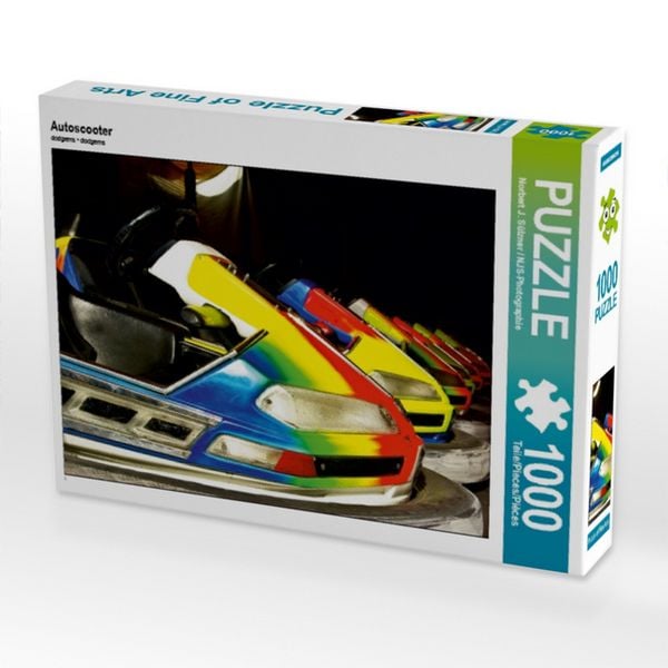 CALVENDO Puzzle Autoscooter | 1000 Teile Lege-Größe 64 × 48 cm Foto-Puzzle für glückliche Stunden