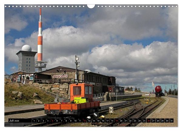 Produktbild: Die Brockenbahn - Mit Volldampf durch den Harz (Wandkalender 2026 DIN A3 quer), CALVENDO Monatskalender