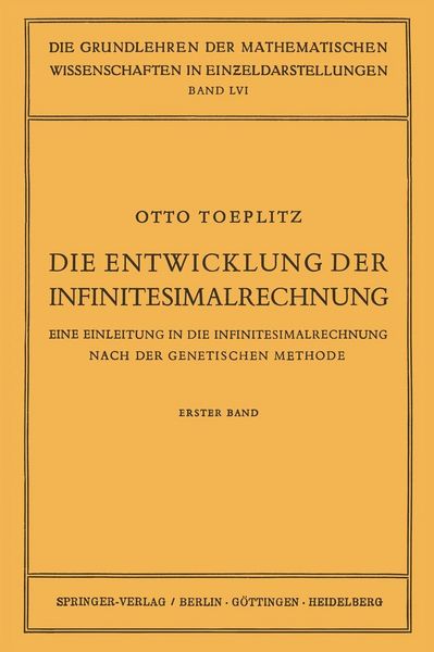 Die Entwicklung der Infinitesimalrechnung