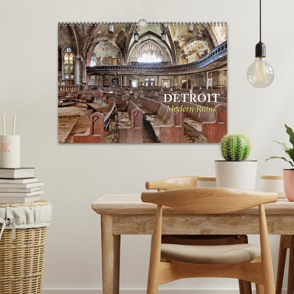 Produktbild: Detroit - Modern Ruins (Wandkalender 2026 DIN A3 quer), CALVENDO Monatskalender