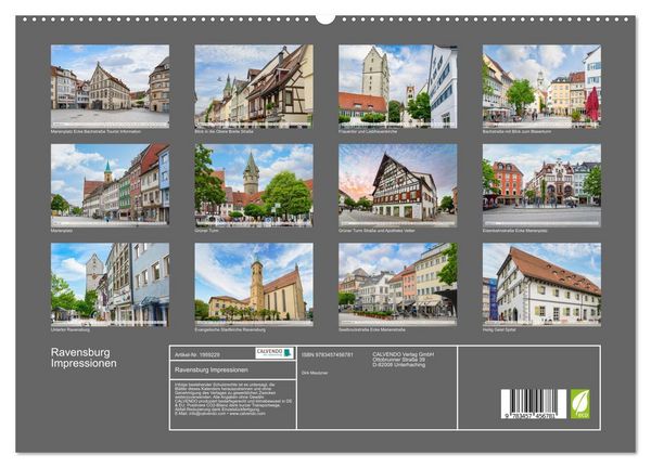 Produktbild: Ravensburg Impressionen (hochwertiger Premium Wandkalender 2026 DIN A2 quer), Kunstdruck in Hochglanz