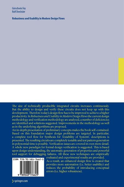 Produktbild: Robustness and Usability in Modern Design Flows