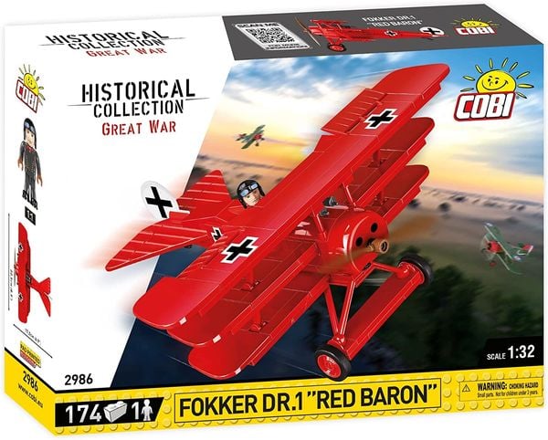 COBI 2986 - Historical Collection, Great War, Fokker Dr.1 Red Baron, Bausatz