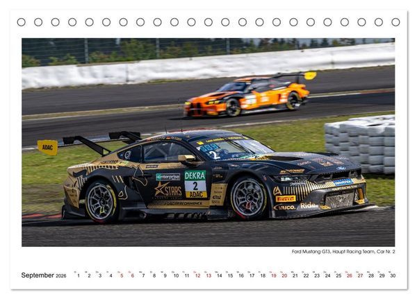 Produktbild: Wilde Mustangs am N&uuml;rburgring (Tischkalender 2026 DIN A5 quer), CALVENDO Monatskalender