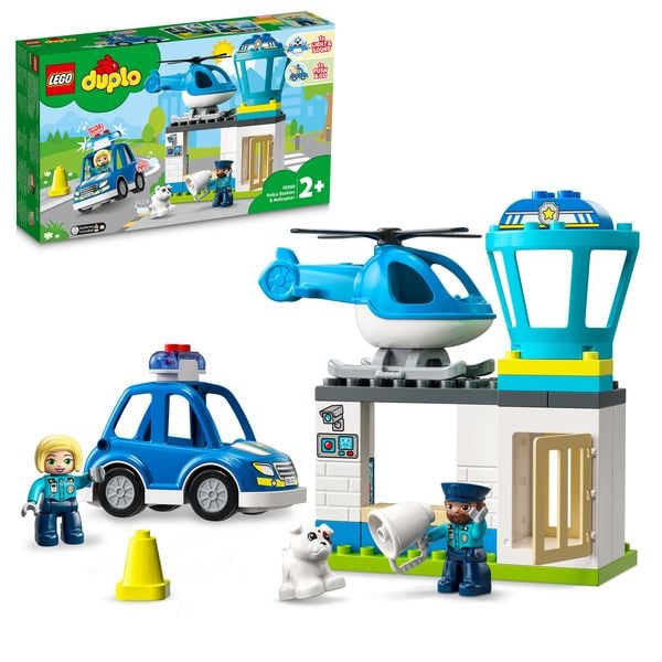 LEGO DUPLO 10959 Polizeistation mit Hubschrauber, Polizei-Spielzeug