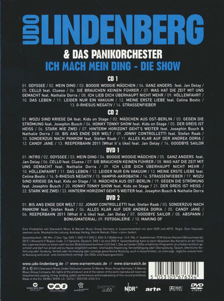 Produktbild: Udo Lindenberg & Das Panikorchester - Ich mach mein Ding - Die Show [2 DVDs] (+ 2 CDs)