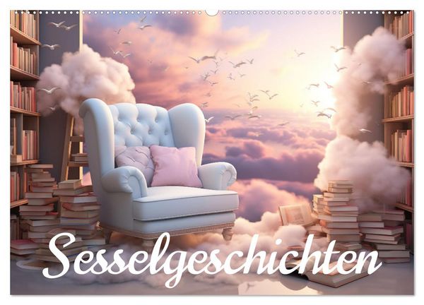 Sesselgeschichten (Wandkalender 2026 DIN A2 quer), CALVENDO Monatskalender