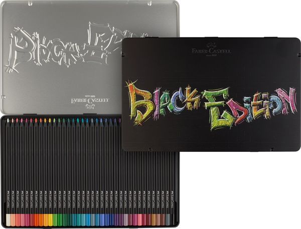 Produktbild: Faber-Castell Buntstifte Black Edition 36er Metalletui