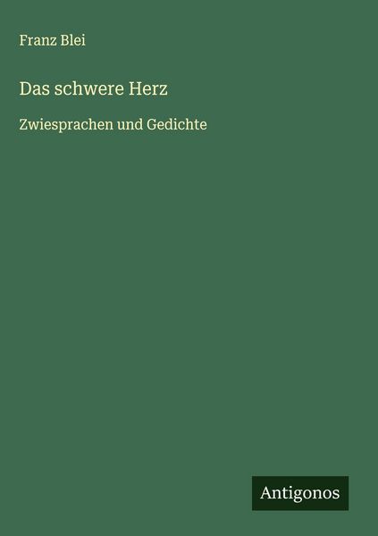 Produktbild: Das schwere Herz